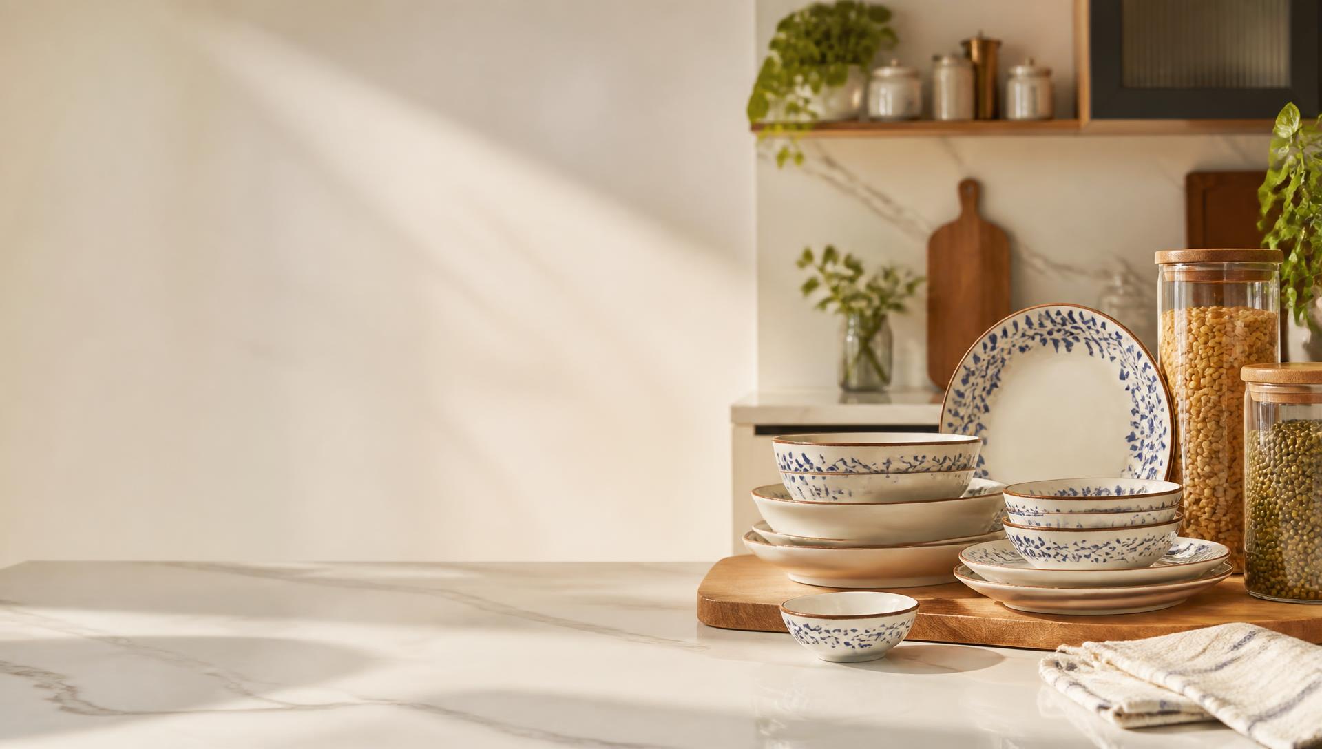 ivbox home and kitchen essentials styled on a marble countertop